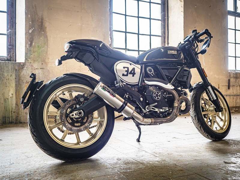 GPR Original For Ducati Scrambler 800 2015/16 Homologated Slip-On Exhaust M3 Inox  | D.118.HOM.M3.INOX