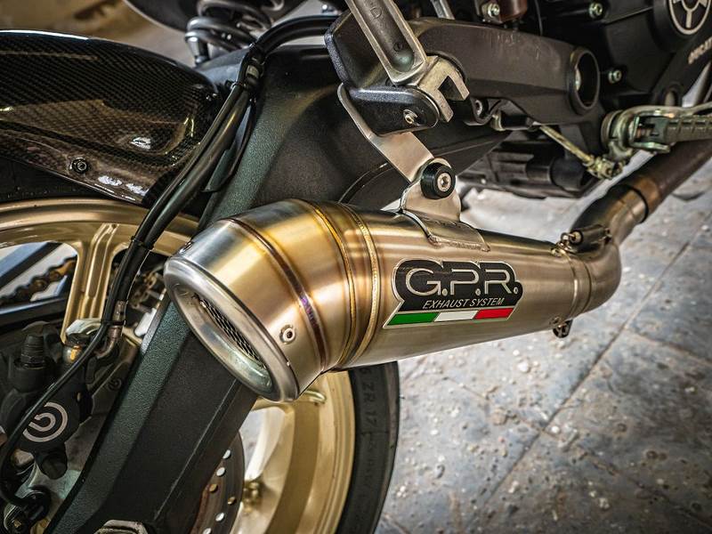GPR Original For Ducati Scrambler 800 2015/16 Homologated Slip-On Exhaust Powercone Evo | D.118.HOM.PCEV