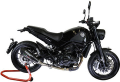 GPR Original For Benelli Leoncino 500 Trail 2017/20 E4 Homologated Mid Full System With Catalyst Gp Evo4 Poppy | E4.BE.18.CAT.GPAN.PO