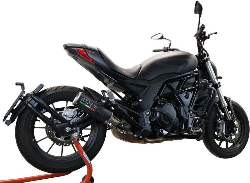 GPR Original For Benelli 502 C 2019/20 E4 Homologated Slip-On Exhaust M3 Black Titanium  | E4.BE.20.M3.BT