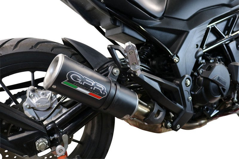 GPR Original For Benelli 502 C 2019/20 E4 Homologated Slip-On Exhaust M3 Black Titanium  | E4.BE.20.M3.BT