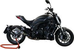 GPR Original For Benelli 502 C 2019/20 E4 Homologated Slip-On Exhaust M3 Titanium Natural  | E4.BE.20.M3.TN