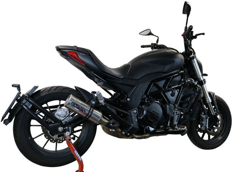 GPR Original For Benelli 502 C 2019/20 E4 Homologated Slip-On Exhaust M3 Titanium Natural  | E4.BE.20.M3.TN