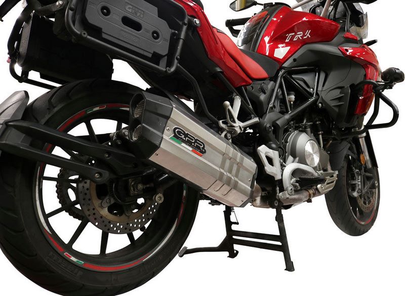 GPR Original For Benelli Trk 502 2017/20 E4 Homologated Slip-On Catalized Sonic Titanium | E4.BE.9.CAT.SOTIT