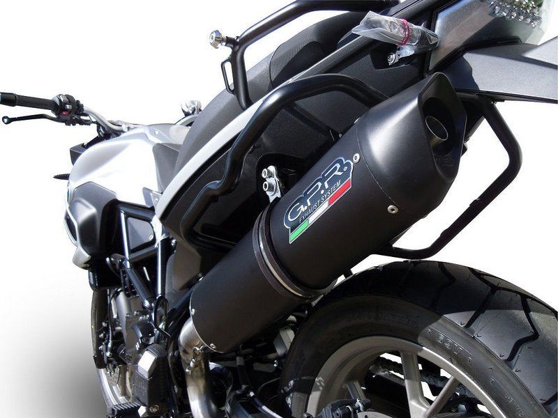 GPR Original For Bmw F 700 Gs 2016/18 E4 Homologated Slip-On Exhaust Furore Evo4 Nero | E4.BM.100.FNE4