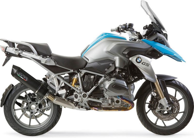 GPR Original For Bmw R 1200 Gs Adv 2017/18 E4 Homologated Slip-On Exhaust Furore Evo4 Nero | E4.BM.104.FNE4