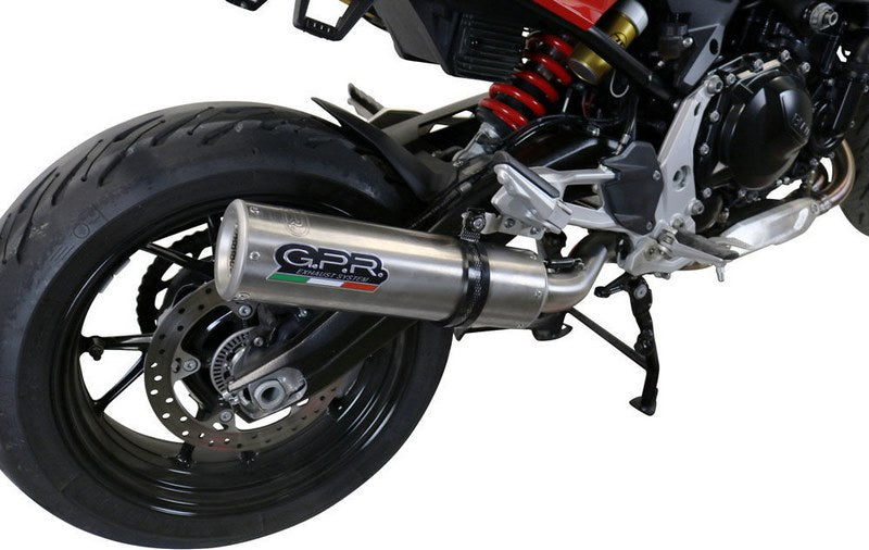 GPR Original For Bmw F 900 Xr/R 2020/21 E5 Homologated Slip-On Exhaust M3 Titanium Natural  | E4.BM.105.M3.TN