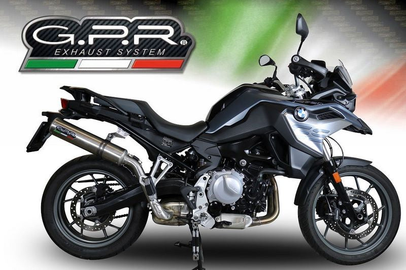 GPR Original For Bmw F 750 Gs 2018/20 E4 Homologated Slip-On Exhaust M3 Inox  | E4.BM.95.M3.INOX