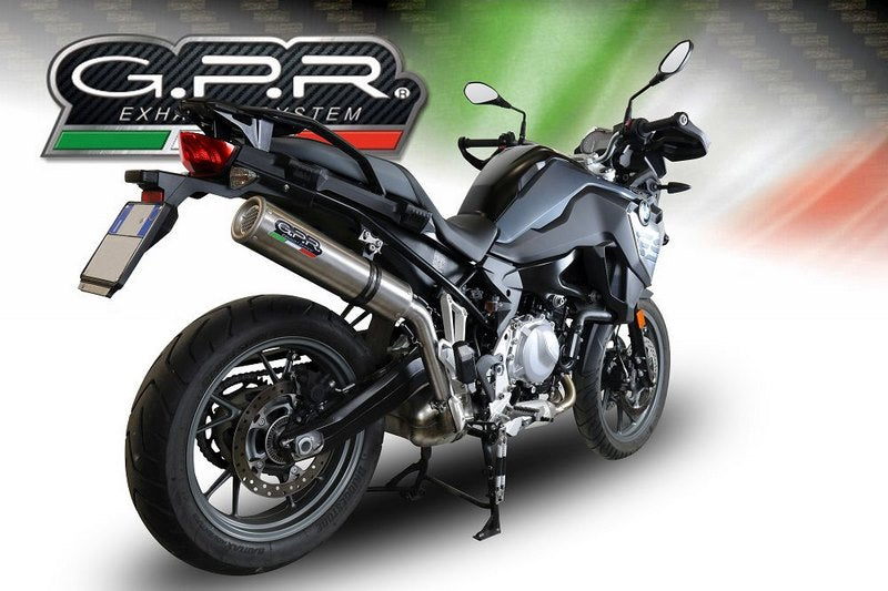 GPR Original For Bmw F 750 Gs 2018/20 E4 Homologated Slip-On Exhaust M3 Inox  | E4.BM.95.M3.INOX
