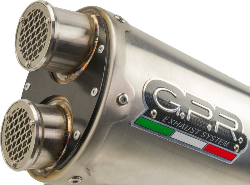 GPR Original For Bmw R 1250 Gs 2019/20 E4 Homologated Slip-On Exhaust Dual Inox | E4.BM.99.DUAL.IO