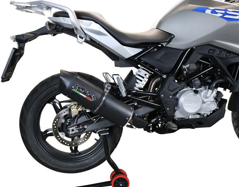 GPR Original For Bmw G 310 Gs 2017/20 E4 Homologated Full Catalized Furore Evo4 Nero | E4.BM.CAT.106.FNE4