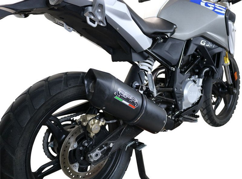 GPR Original For Bmw G 310 Gs 2017/20 E4 Homologated Full Catalized Furore Evo4 Nero | E4.BM.CAT.106.FNE4