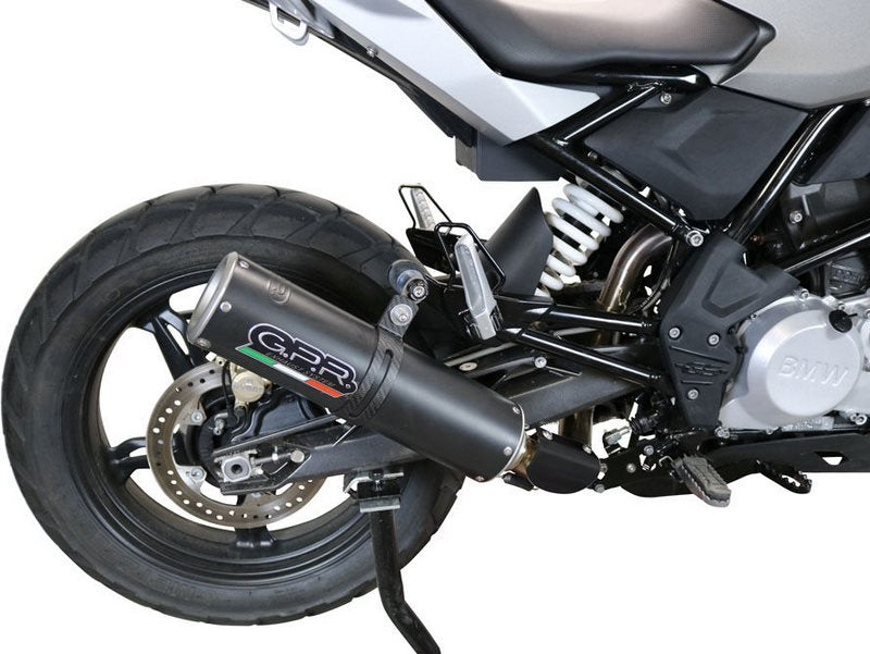 GPR Original For Bmw G 310 Gs 2017/20 E4 Homologated Full Exhaust Catalized M3 Black Titanium  | E4.BM.CAT.106.M3.BT