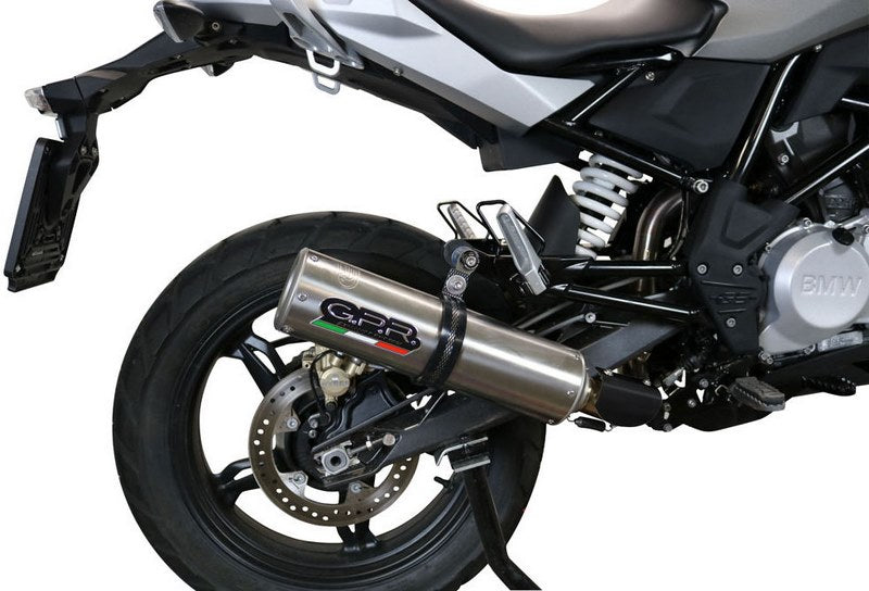 GPR Original For Bmw G 310 Gs 2017/20 E4 Homologated Full Catalized M3 Titanium Natural  | E4.BM.CAT.106.M3.TN