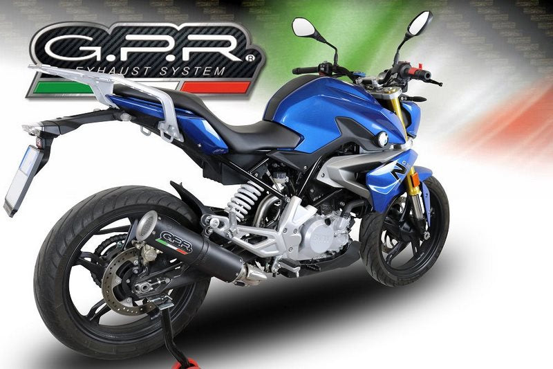 GPR Original For Bmw G 310 R 2017/20 E4 Homologated Full Exhaust Catalized M3 Black Titanium  | E4.BM.CAT.93.M3.BT