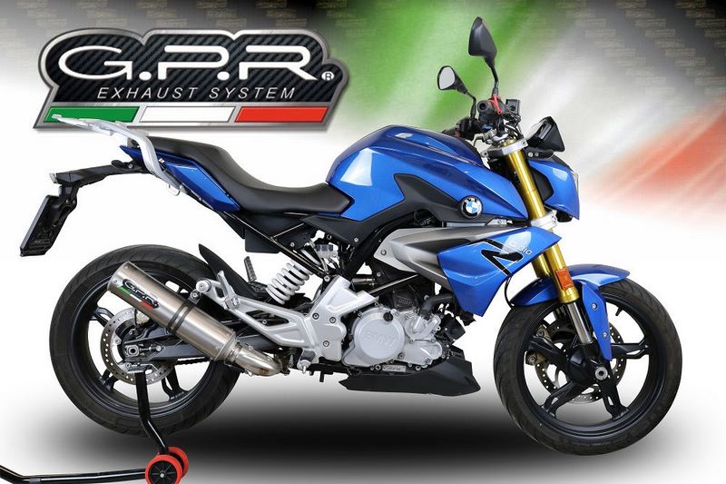 GPR Original For Bmw G 310 R 2017/20 E4 Homologated Full Catalized M3 Titanium Natural  | E4.BM.CAT.93.M3.TN