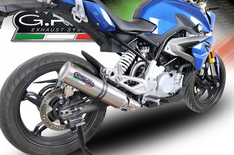 GPR Original For Bmw G 310 R 2017/20 E4 Homologated Full Catalized M3 Titanium Natural  | E4.BM.CAT.93.M3.TN