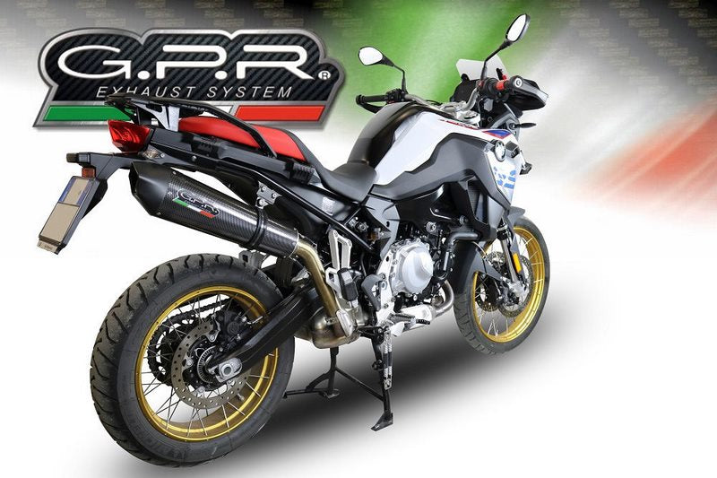 GPR Original For Bmw F 850 Gs - Adventure 2018/20 E4 Homologated Slip-On Exhaust Gp Evo4 Poppy | E4.BMW.94.GPAN.PO