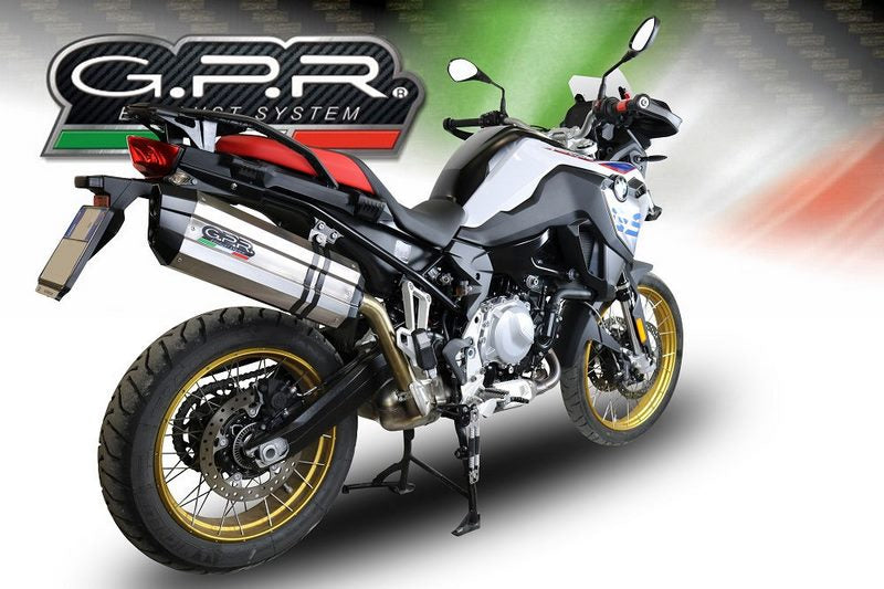 GPR Original For Bmw F 850 Gs - Adventure 2018/20 E4 Homologated Slip-On Exhaust Sonic Titanium | E4.BMW.94.SOTIT