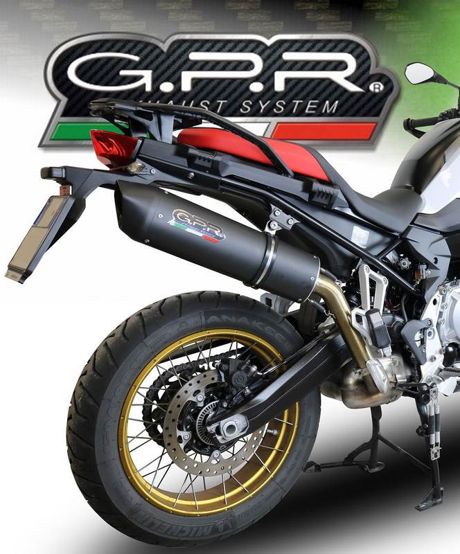 GPR Original For Bmw F 750 Gs 2018/20 E4 Homologated Slip-On Exhaust Furore Evo4 Nero | E4.BMW.95.FNE4