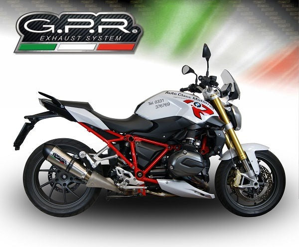 GPR Original For Bmw R 1200 R-Lc 2017/18 E4 Homologated Slip-On Exhaust Gp Evo4 Titanium | E4.BMW.96.GPAN.TO