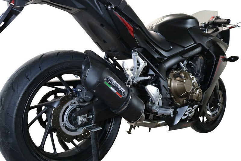 GPR Original For Honda Cbr 650 F 2017/18 E4 Homologated Full Exhaust Catalized Furore Evo4 Nero | E4.CO.H.249.1.CAT.FNE4