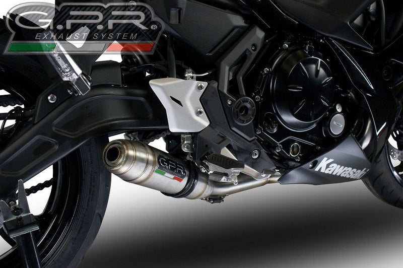 GPR Original For Kawasaki Ninja 650 2017/20 E4 Homologated Full Exhaust Catalized Deeptone Inox | E4.CO.K.161.CAT.DE
