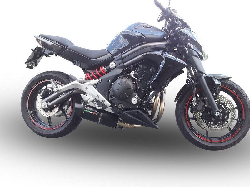 GPR Original For Kawasaki Versys 650 2017/20 E4 Homologated Full Exhaust Catalized Furore Evo4 Nero | E4.CO.K.169.CAT.FNE4