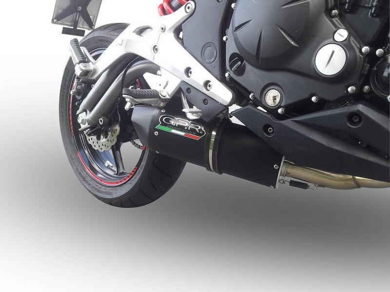 GPR Original For Kawasaki Versys 650 2017/20 E4 Homologated Full Exhaust Catalized Furore Evo4 Nero | E4.CO.K.169.CAT.FNE4