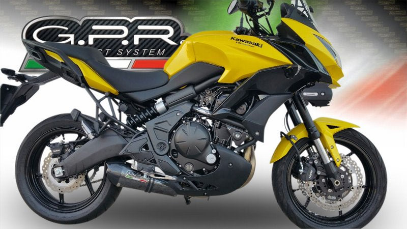 GPR Original For Kawasaki Versys 650 2017/20 E4 Homologated Full Exhaust Catalized Gp Evo4 Poppy | E4.CO.K.169.CAT.GPAN.PO
