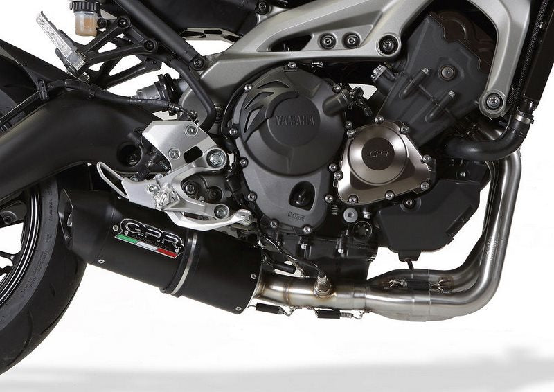 GPR Original For Yamaha Xsr 900 2016/20 E4 Homologated Full Exhaust Catalized Furore Evo4 Nero | E4.CO.Y.186.CAT.FNE4