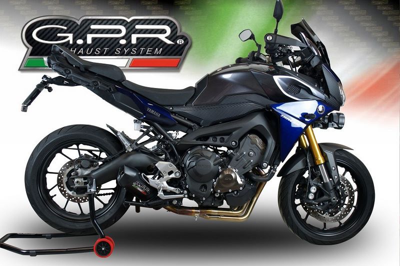 GPR Original For Yamaha Mt-09 Tracer/Fj-09 Tr 2017/20 E4 Homologated Full Exhaust Catalized Furore Evo4 Nero | E4.CO.Y.201.CAT.FNE4