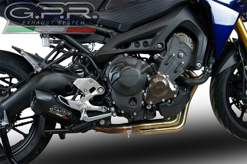 GPR Original For Yamaha Mt-09 Tracer/Fj-09 Tr 2017/20 E4 Homologated Full Exhaust Catalized Furore Evo4 Nero | E4.CO.Y.201.CAT.FNE4