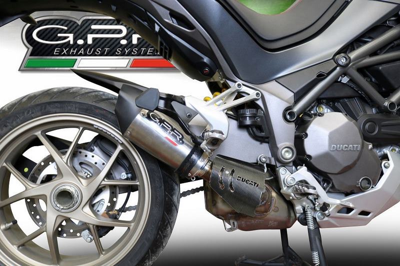 GPR Original For Ducati Multistrada 1260 2018/20 E4 Homologated Slip-On Exhaust Gp Evo4 Titanium | E4.D.130.GPAN.TO