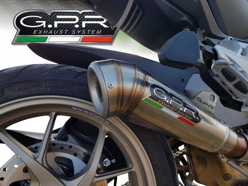 GPR Original For Ducati Multistrada 1260 2018/20 E4 Homologated Slip-On Exhaust Powercone Evo | E4.D.130.PCEV