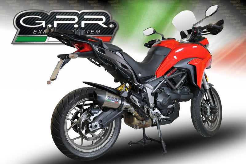 GPR Original For Ducati Multistrada 950 2017/20 E4 Homologated Slip-On Exhaust Gp Evo4 Titanium | E4.D.131.GPAN.TO