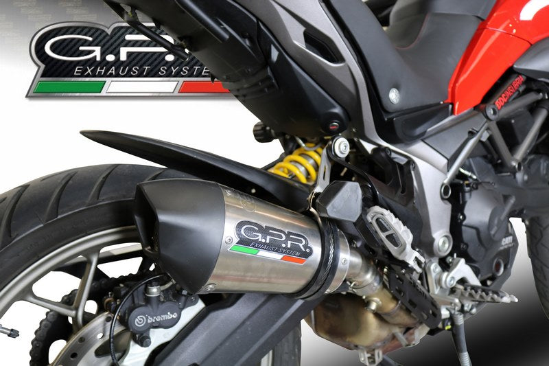 GPR Original For Ducati Multistrada 950 2017/20 E4 Homologated Slip-On Exhaust Gp Evo4 Titanium | E4.D.131.GPAN.TO