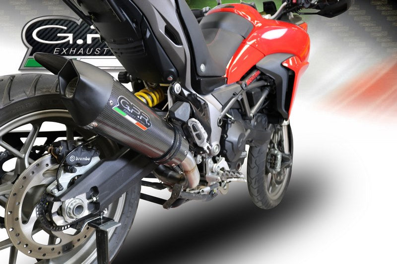 GPR Original For Ducati Multistrada 950 2017/20 E4 Homologated Full Exhaust Catalized Gp Evo4 Poppy | E4.D.132.CAT.GPAN.PO