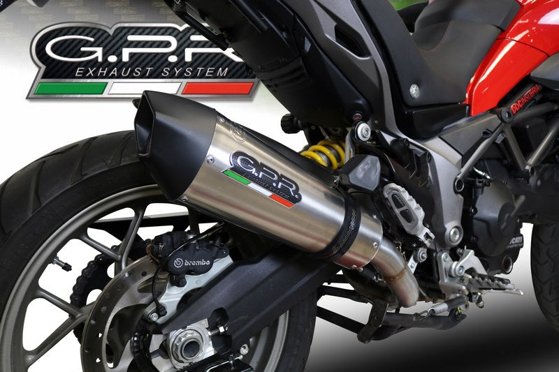 GPR Original For Ducati Multistrada 950 2017/20 E4 Homologated Full Exhaust Catalized Gp Evo4 Titanium | E4.D.132.CAT.GPAN.TO