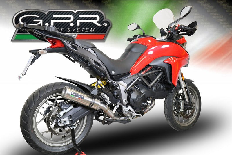 GPR Original For Ducati Multistrada 950 2017/20 E4 Homologated Slip-On Catalized M3 Titanium Natural  | E4.D.132.CAT.M3.TN