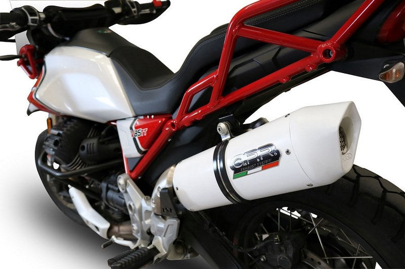 GPR Original For Moto Guzzi V85 Tt 2019/20 E4 Homologated Slip-On Exhaust Albus Evo4 | E4.GU.61.ALBE4