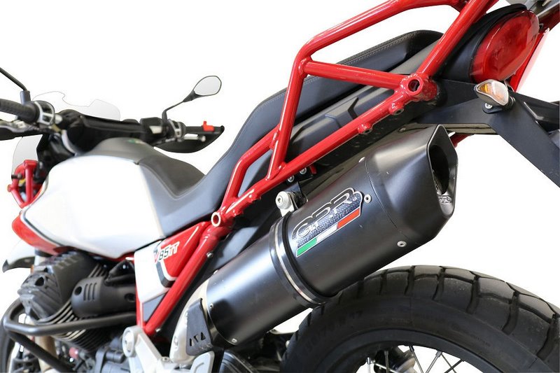 GPR Original For Moto Guzzi V85 Tt 2019/20 E4 Homologated Slip-On Exhaust Furore Evo4 Nero | E4.GU.61.FNE4