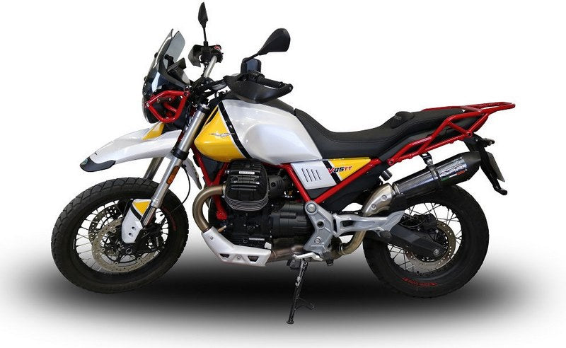 GPR Original For Moto Guzzi V85 Tt 2019/20 E4 Homologated Slip-On Exhaust Gp Evo4 Poppy | E4.GU.61.GPAN.PO