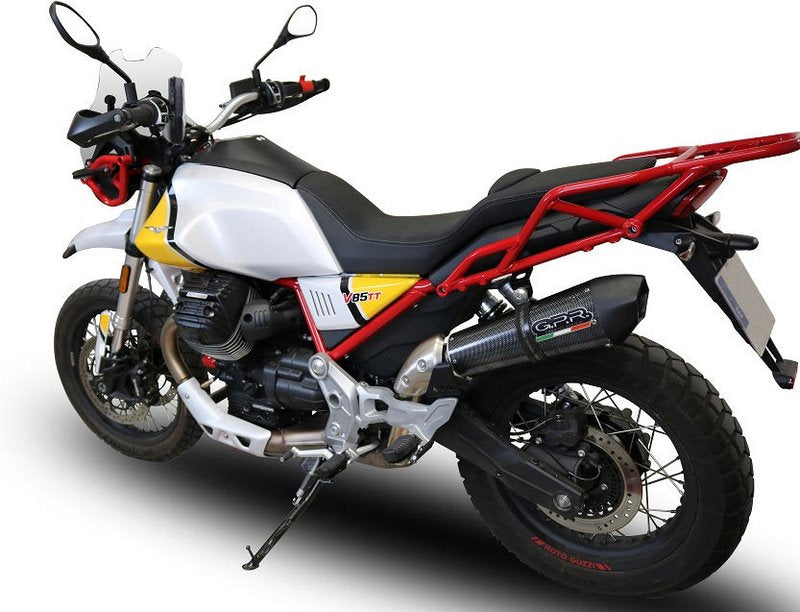 GPR Original For Moto Guzzi V85 Tt 2019/20 E4 Homologated Slip-On Exhaust Gp Evo4 Poppy | E4.GU.61.GPAN.PO