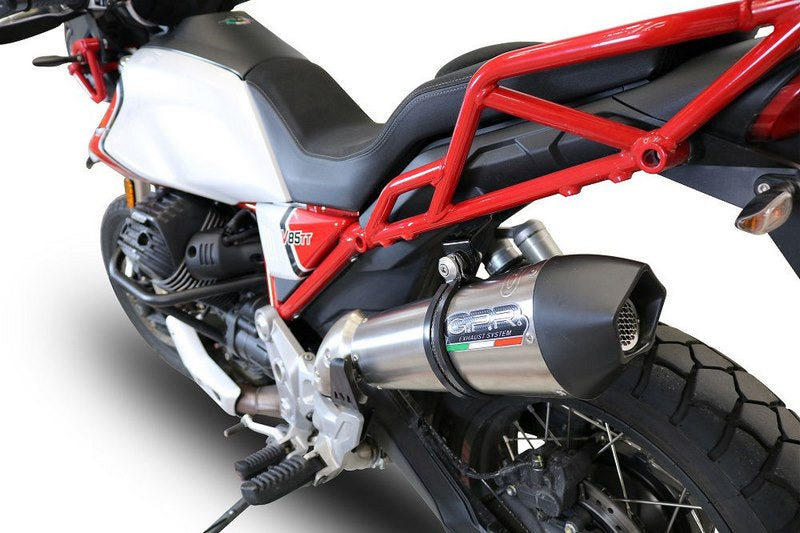 GPR Original For Moto Guzzi V85 Tt 2019/20 E4 Homologated Slip-On Exhaust Gp Evo4 Titanium | E4.GU.61.GPAN.TO
