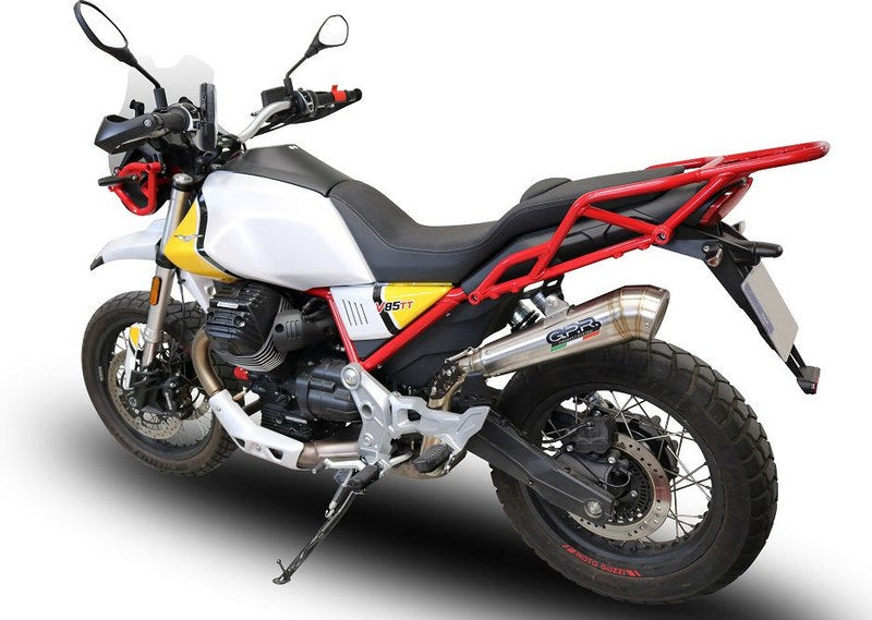 GPR Original For Moto Guzzi V85 Tt 2019/20 E4 Homologated Slip-On Exhaust Powercone Evo | E4.GU.61.PCEV