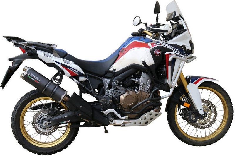 GPR Original For Honda Crf 1000 L Africa Twin 2018/19 E4 Homologated Slip-On Exhaust Dual Poppy | E4.H.226.DUAL.PO