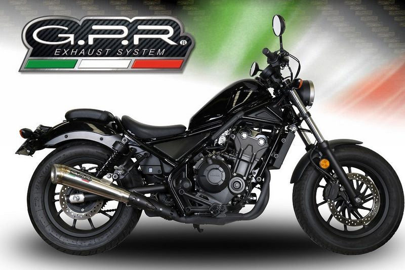 GPR Original For Honda Cmx 500 Rebel 2018/20 E4 Homologated Slip-On Exhaust Powercone Evo | E4.H.250.PCEV