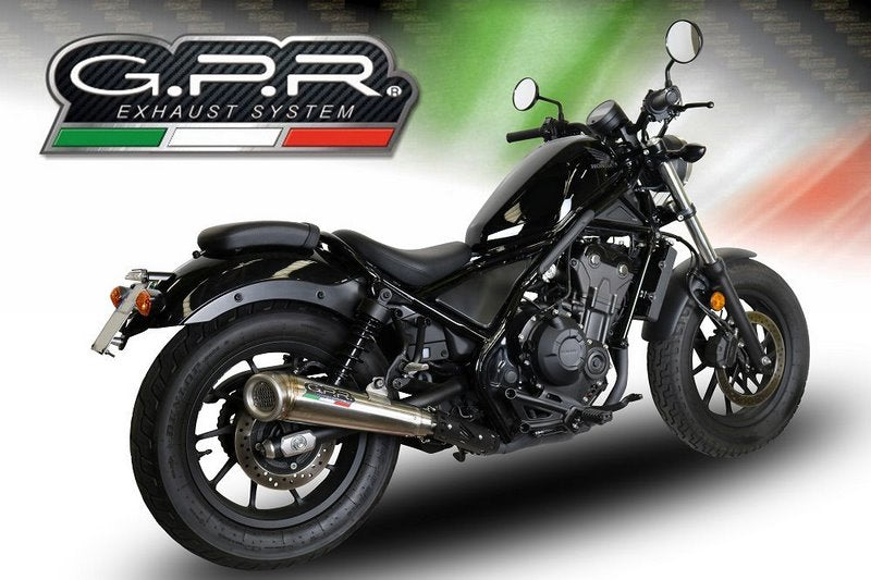 GPR Original For Honda Cmx 500 Rebel 2018/20 E4 Homologated Slip-On Exhaust Powercone Evo | E4.H.250.PCEV