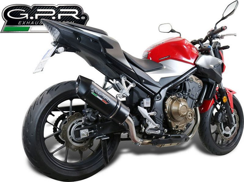 GPR Original For Honda Cb 500 F 2019/20 E4 Homologated Slip-On Exhaust Furore Evo4 Nero | E4.H.253.FNE4